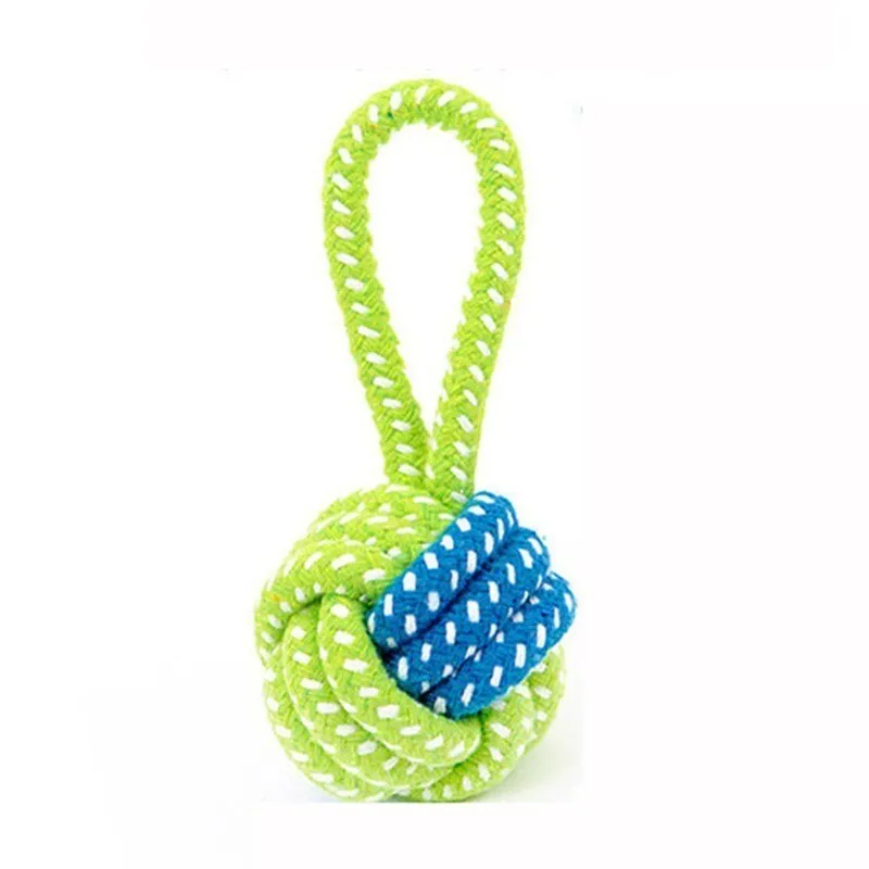 1PC Dog Chew toy, Playing Green Rope Ball Toys
