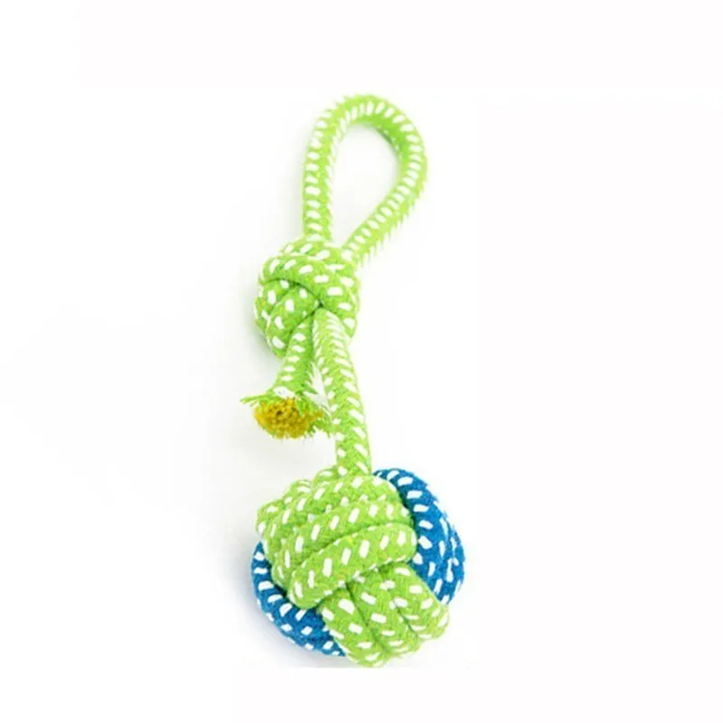 1PC Dog Chew toy, Playing Green Rope Ball Toys