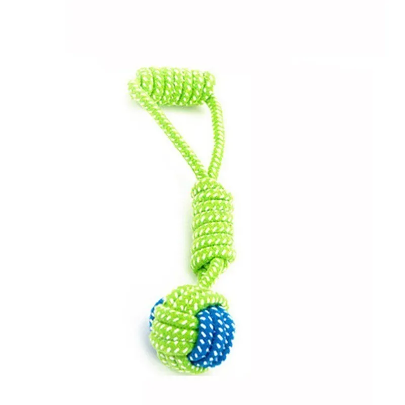 1PC Dog Chew toy, Playing Green Rope Ball Toys