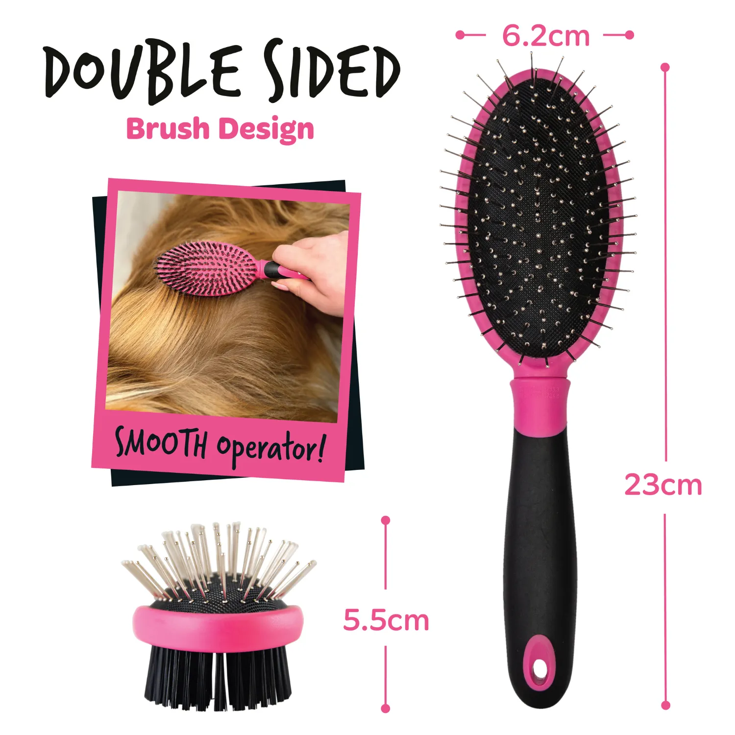 2 in 1 Double Sided Grooming Brush