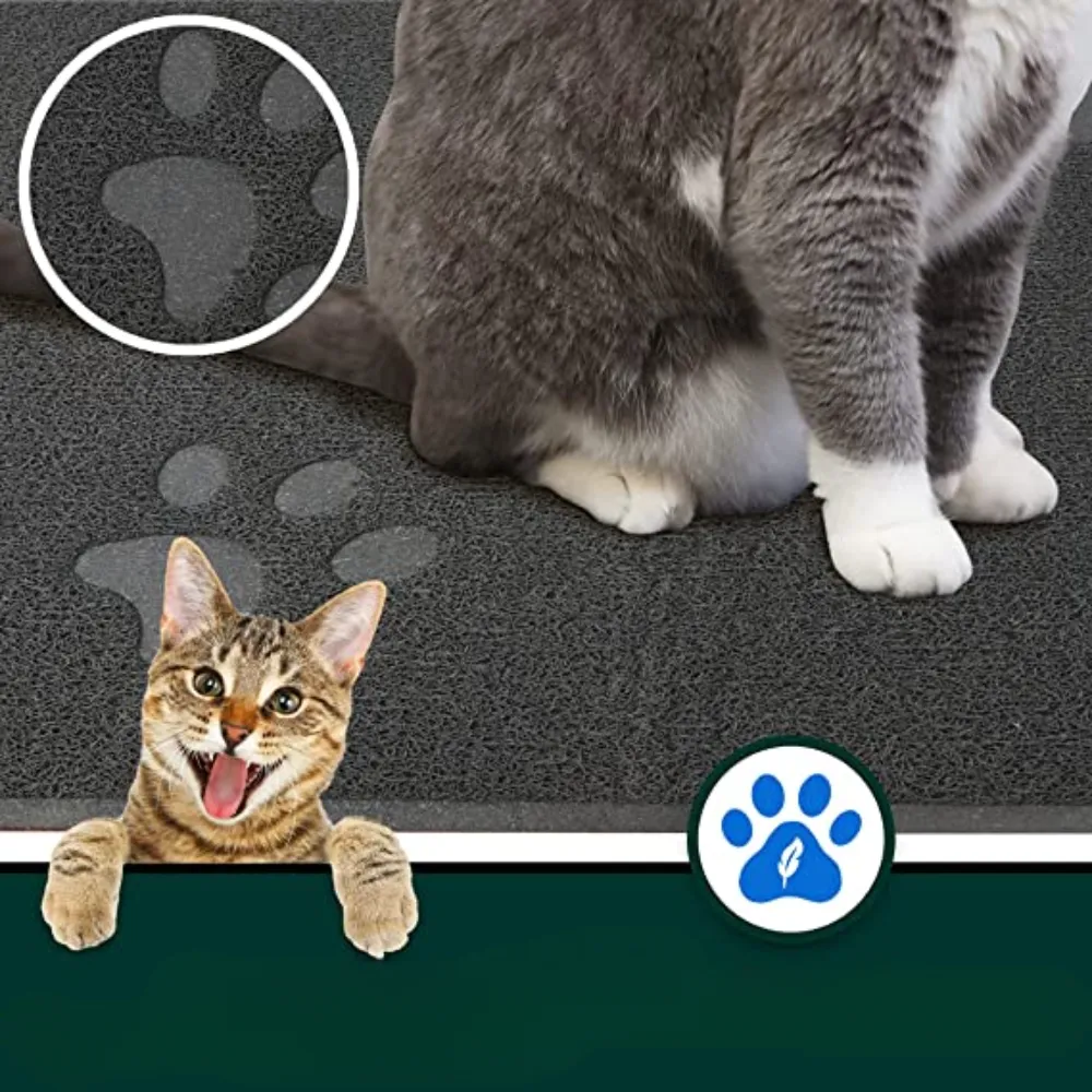 2 Pack Cat Litter Mat Kitty Litter Trapping Mat For Litter Boxes