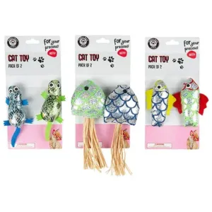 2 Pack Mini Cat Toys - 8cm