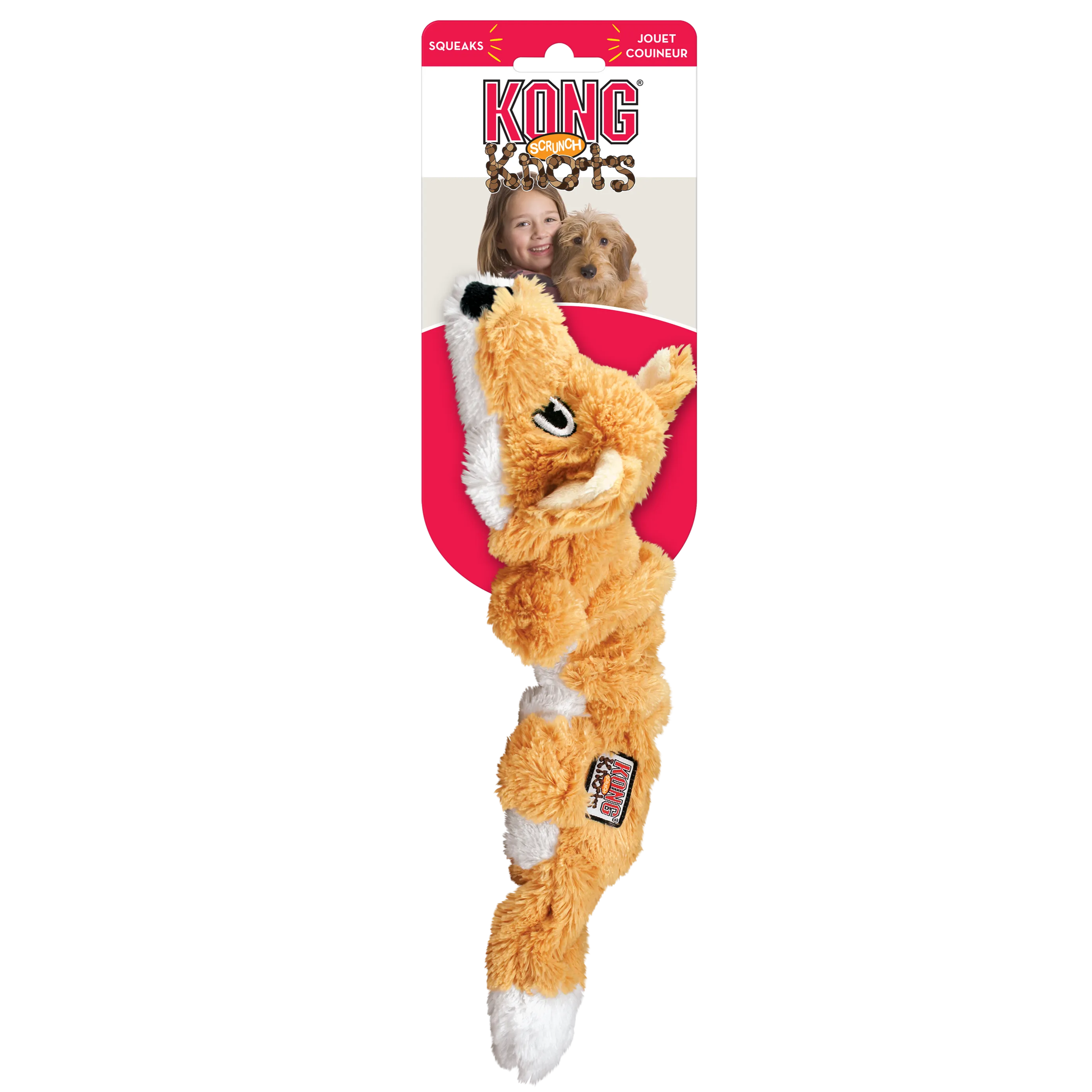 20% OFF: Kong® Scrunch Knots Fox Dog Toy