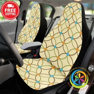 Abstract Circle & Diamonds Car Seat Covers