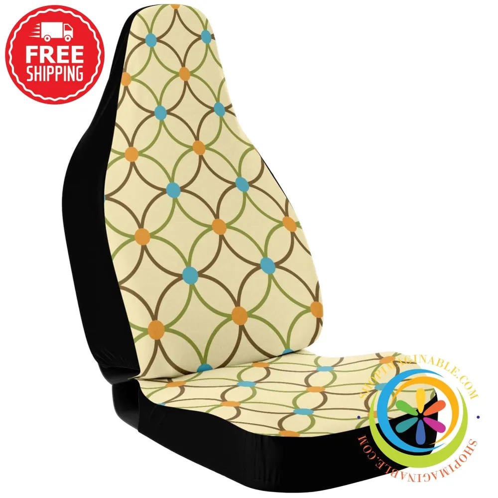 Abstract Circle & Diamonds Car Seat Covers