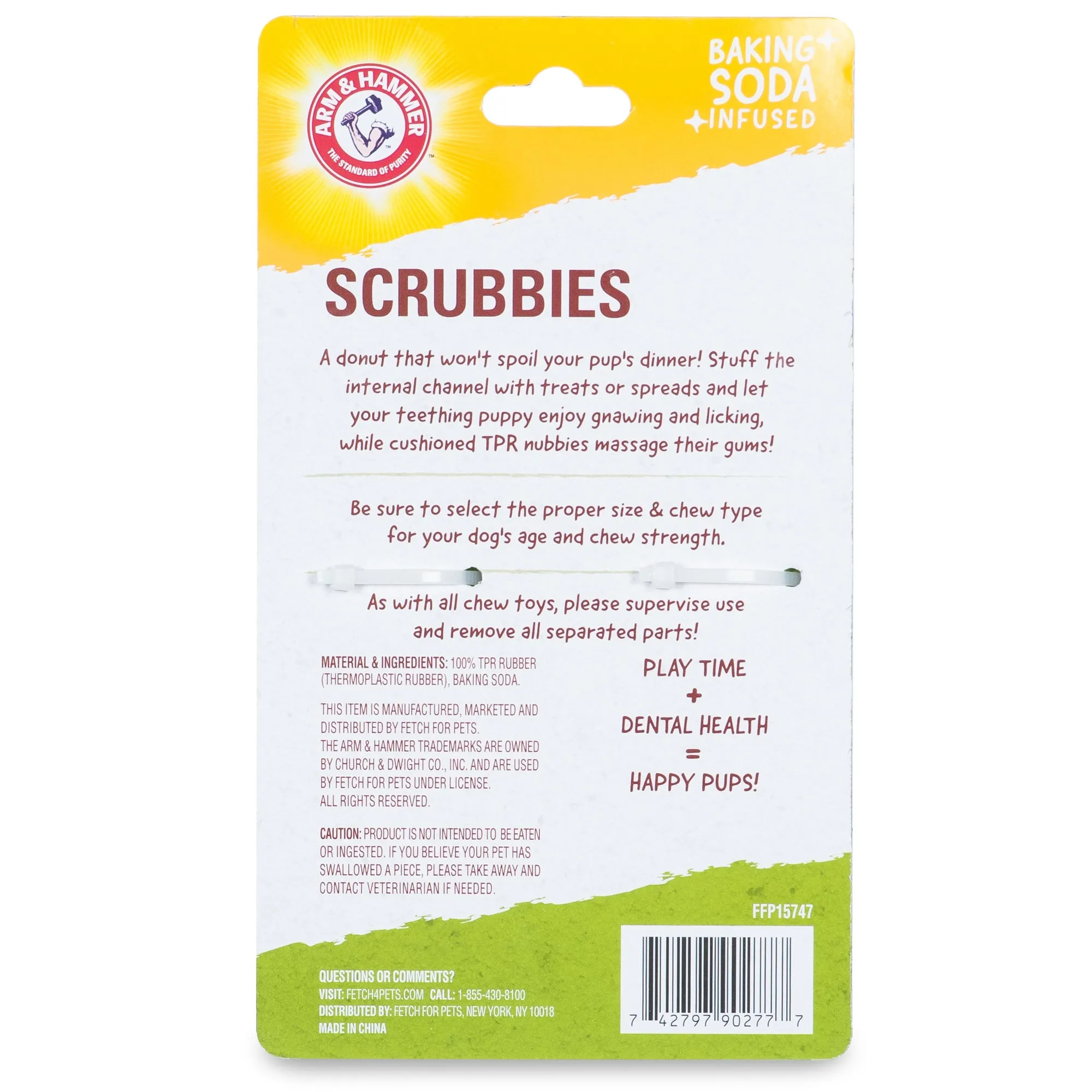 Arm & Hammer: Scrubbies Puppy Chew Ring Dental Chew Toy