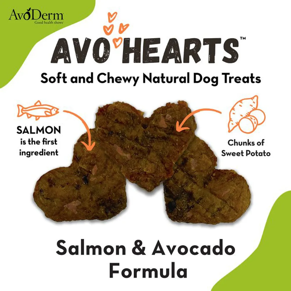 Avoderm AvoHearts Salmon & Avocado Dog Treats 5oz