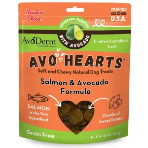 Avoderm AvoHearts Salmon & Avocado Dog Treats 5oz