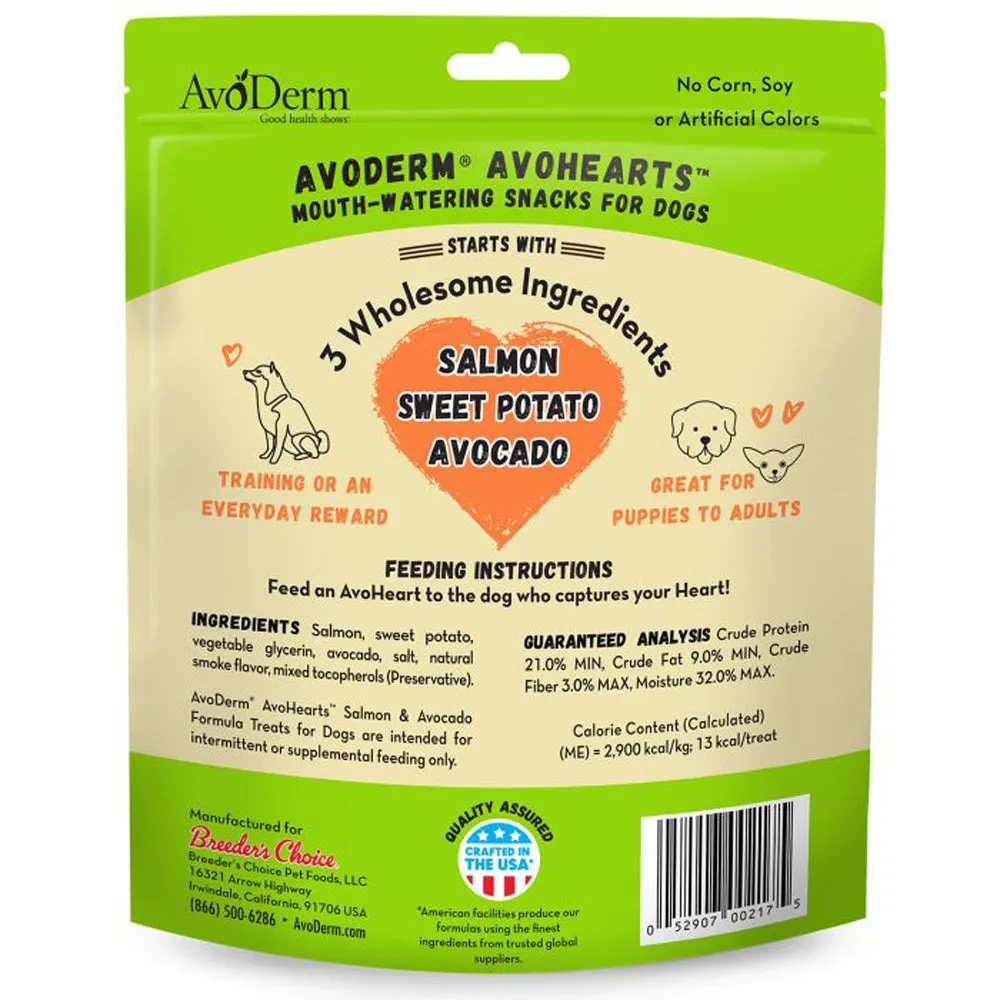 Avoderm AvoHearts Salmon & Avocado Dog Treats 5oz