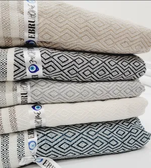Bundle Assorted color Throw Blanket, Home Decoration by EBRU Home