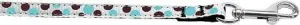 Confetti Dots Nylon Collar Baby Blue 3-8 wide 4ft Lsh