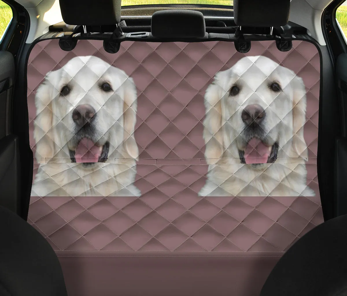 Cream Golden Retriever Pet Seat Cover