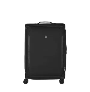 Crosslight Large Softside Case 8-Wheel Expandable Eco-Friendly Travel Case- Black