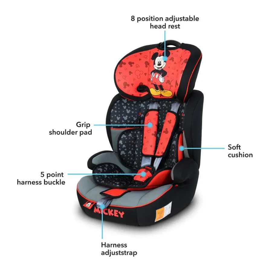 Disney Mickey Mouse Baby/Kids 3-in-1 Car Seat    Booster Seat (Group 1/2/3)