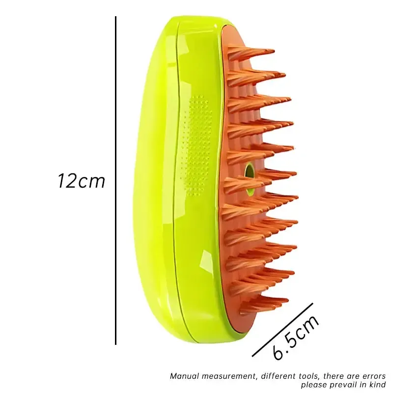 Dog/Cat Steam Brush with Electric Spray - For Massage & Pet Grooming