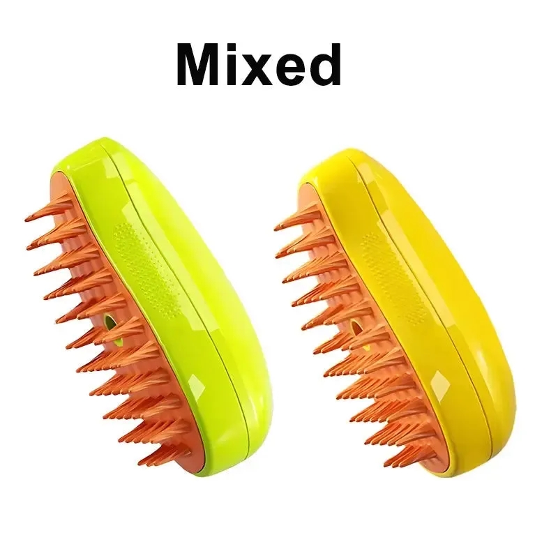 Dog/Cat Steam Brush with Electric Spray - For Massage & Pet Grooming