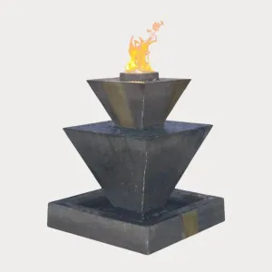 Double Oblique Fountain with Fire Gist