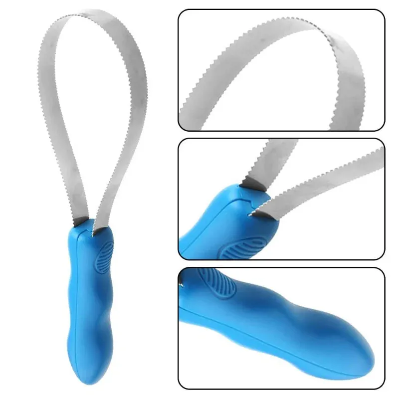 Dual-Sided Dog and Horse Grooming Blade - Stainless Steel Shedding Brush
