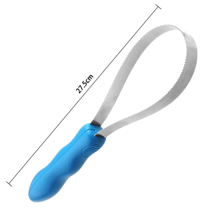 Dual-Sided Dog and Horse Grooming Blade - Stainless Steel Shedding Brush
