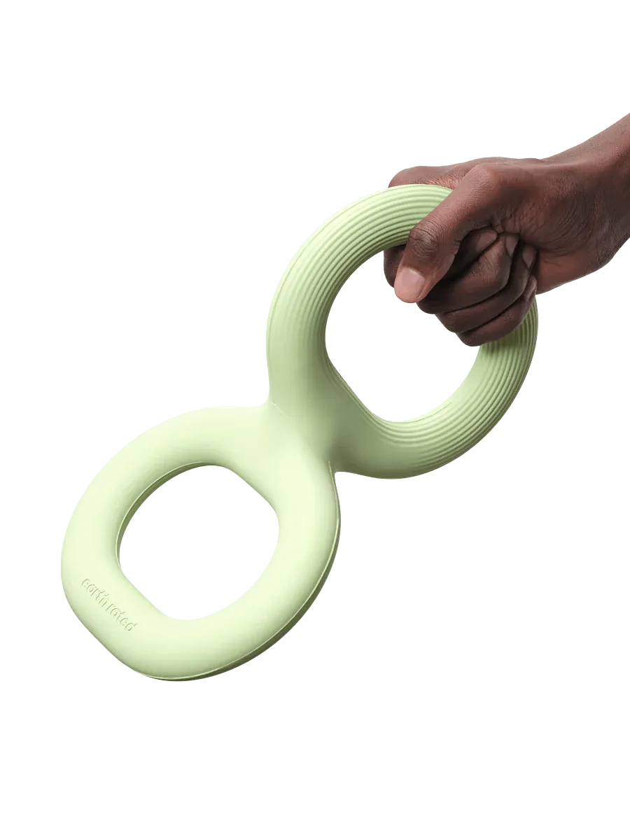 Earth Rated Rubber Tug Toy Green