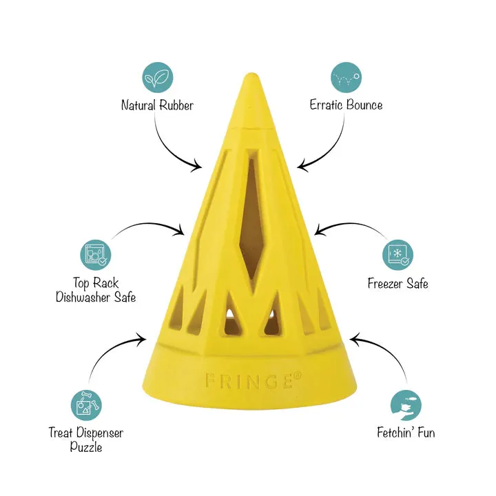Fringe Dog Toy Rubber You Cone Do It