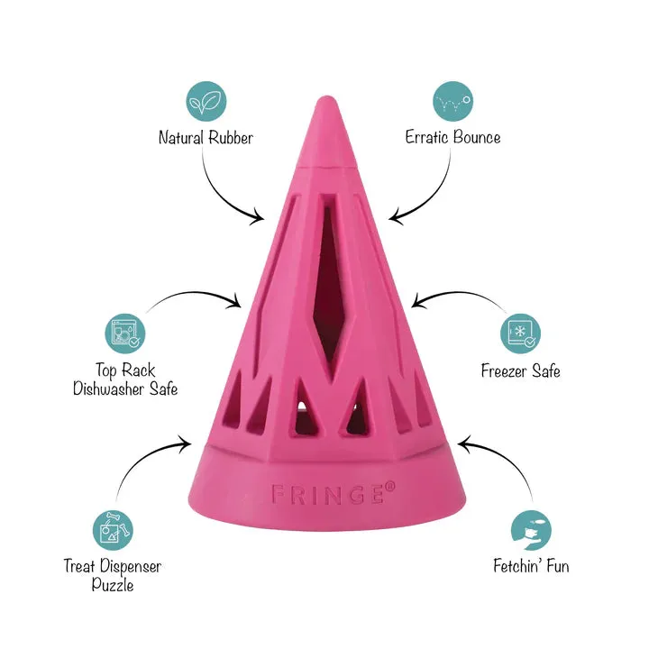 Fringe Dog Toy Rubber You Cone Do It