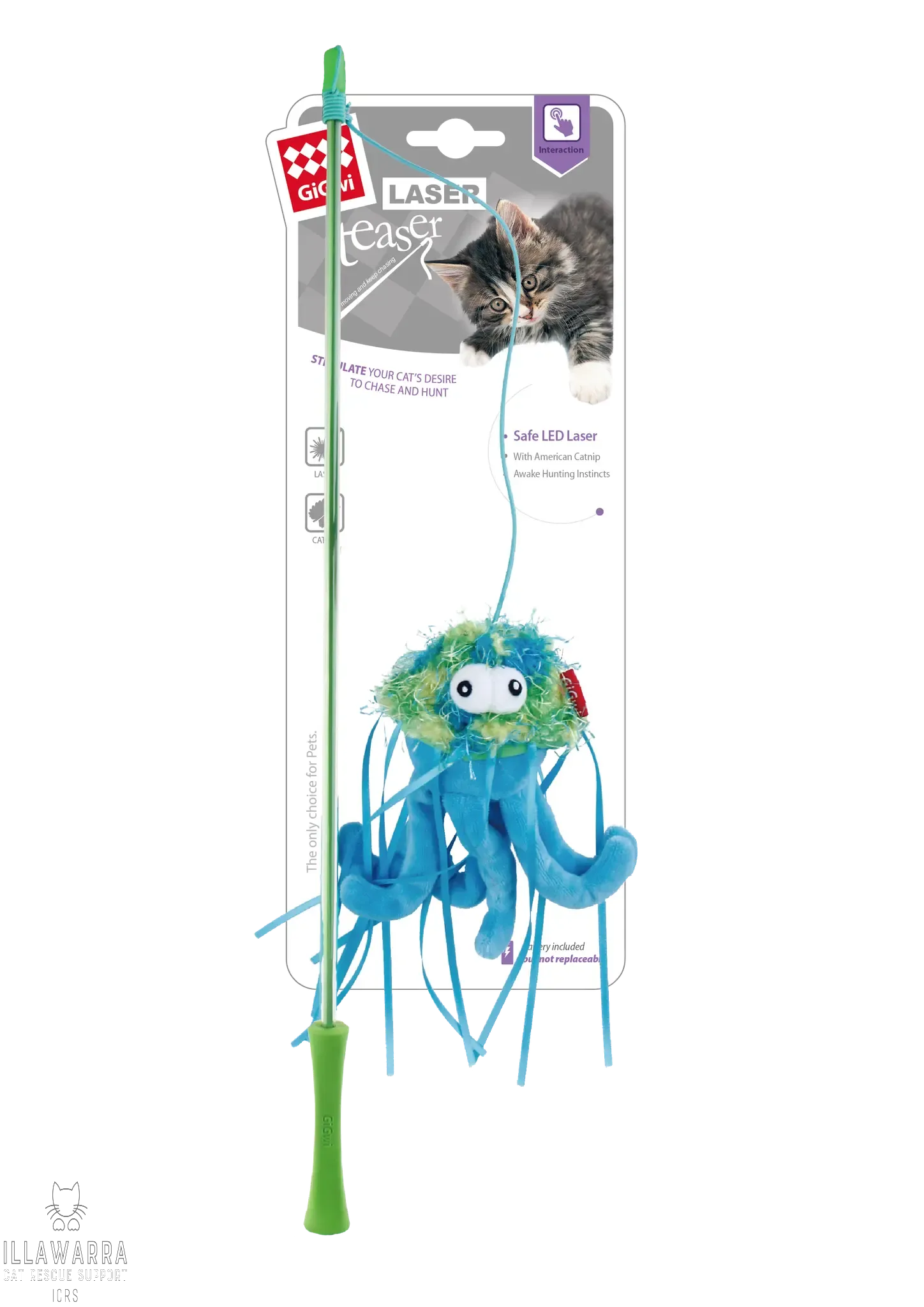 GIGWI Laser Cat Toy Wand