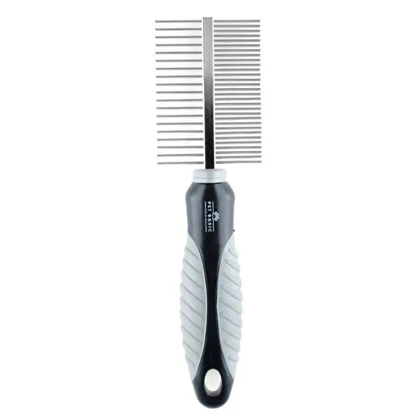 Grey Double Sided Pet Grooming - 20cm x 5.2cm