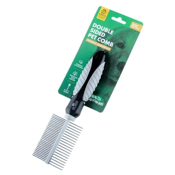 Grey Double Sided Pet Grooming - 20cm x 5.2cm