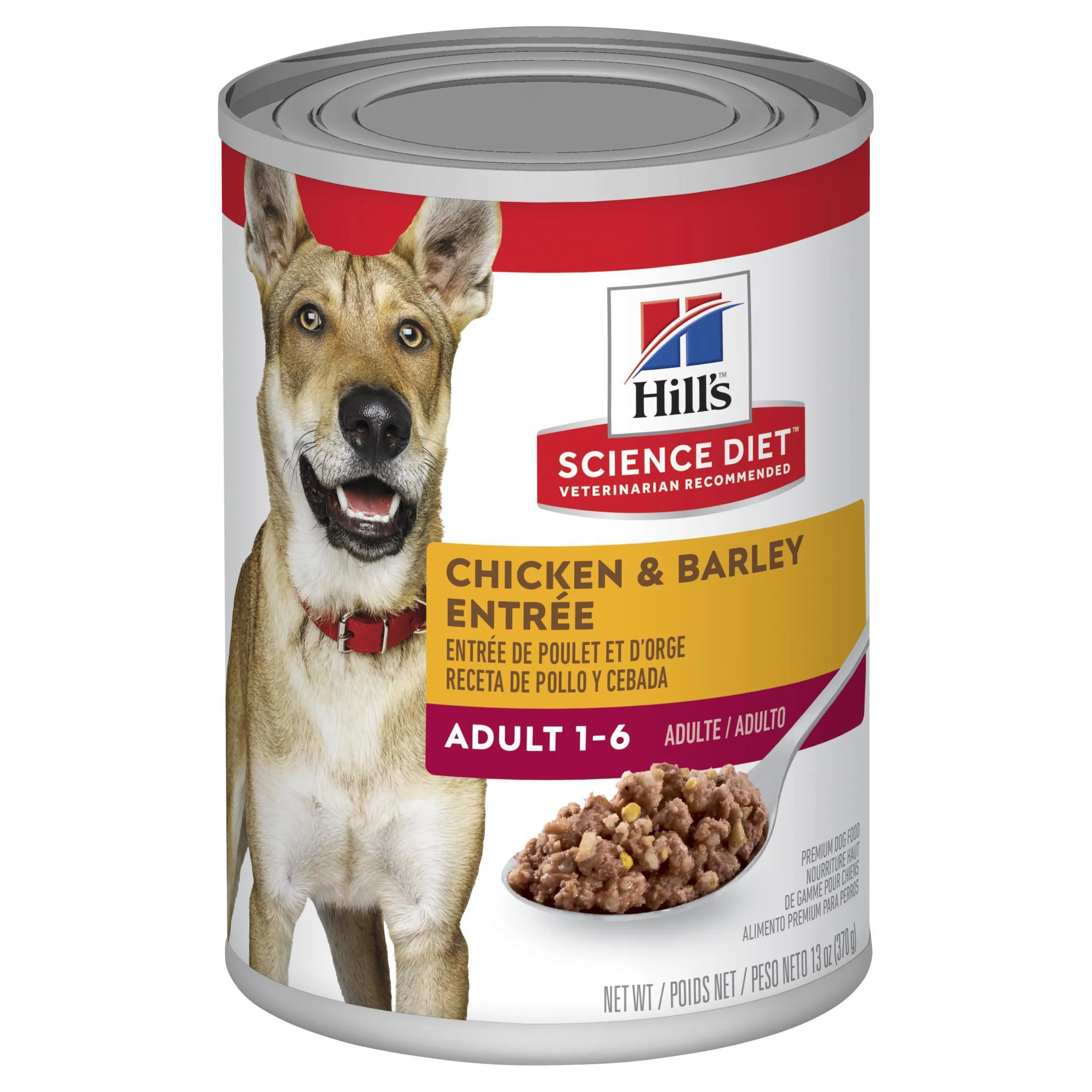 Hills Science Diet Adult Chicken and Barley Entree Canned Dog Food 370g