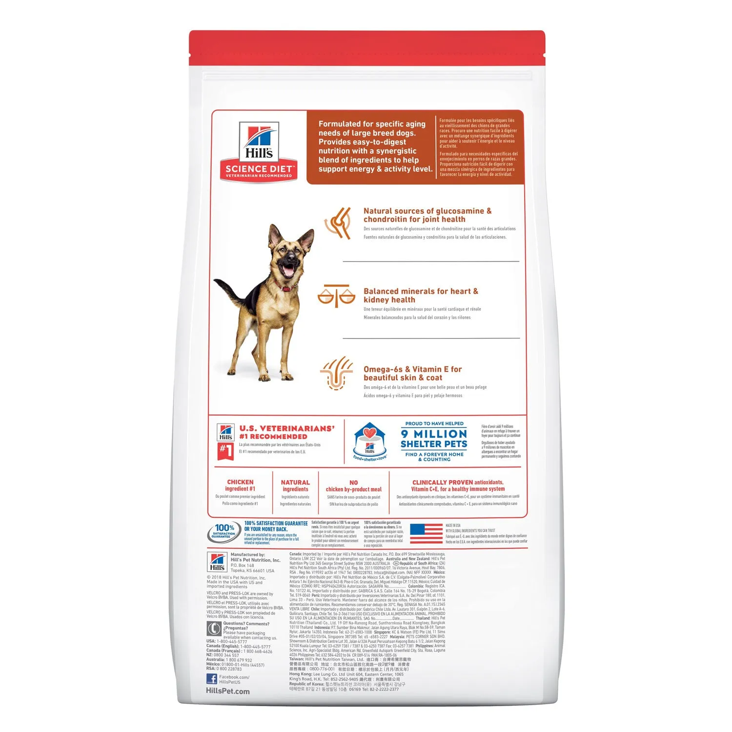 Hill's Science Diet Large Breed 6  Adult Dry Dog Food 12kg