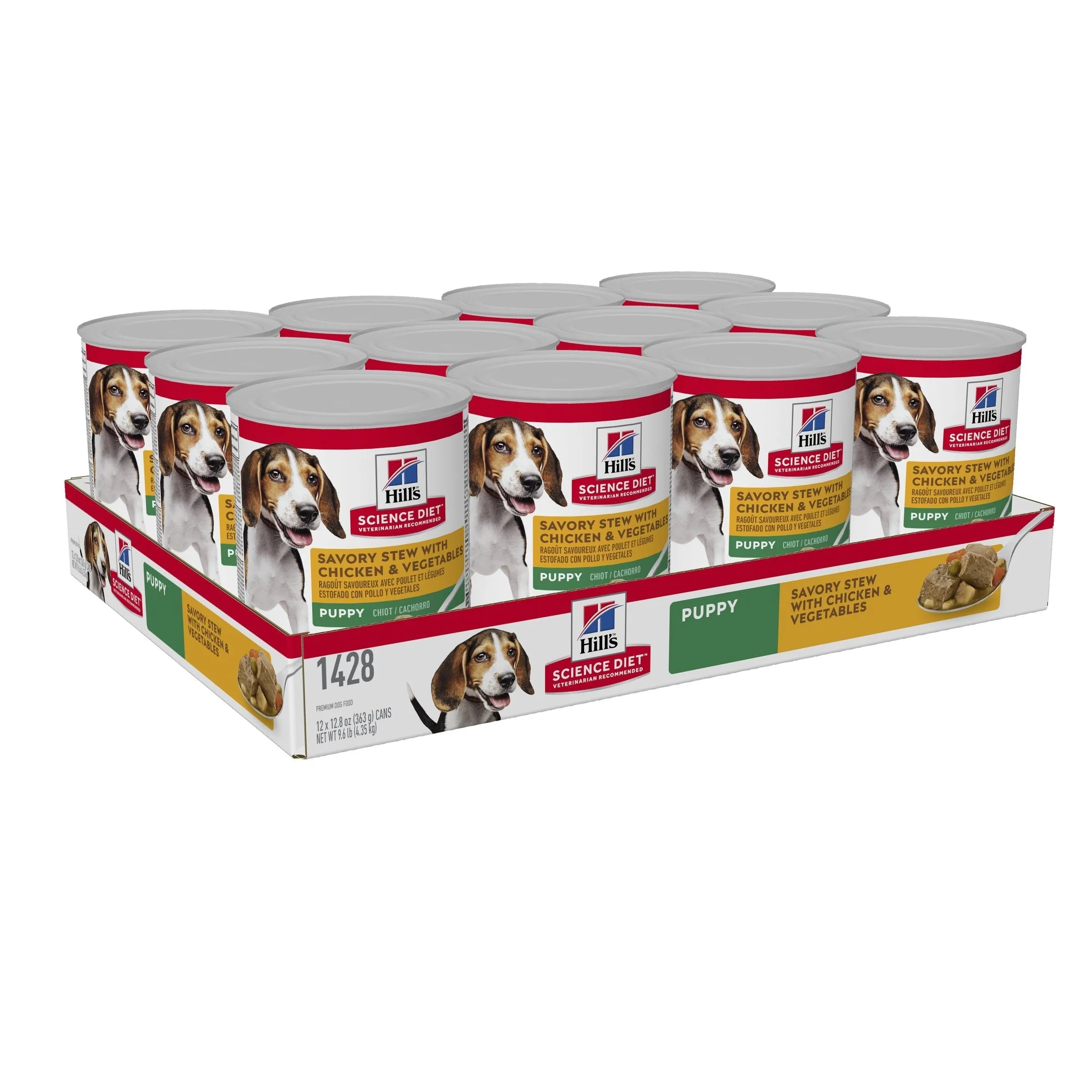Hills Science Diet Puppy Savoury Stew Chicken and Vegetables Canned Dog Food 370g x 12^^^