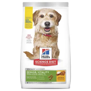 Hills Science Diet Senior Vitality Small and Mini Adult 7  Dry Dog Food 1.58kg^^^