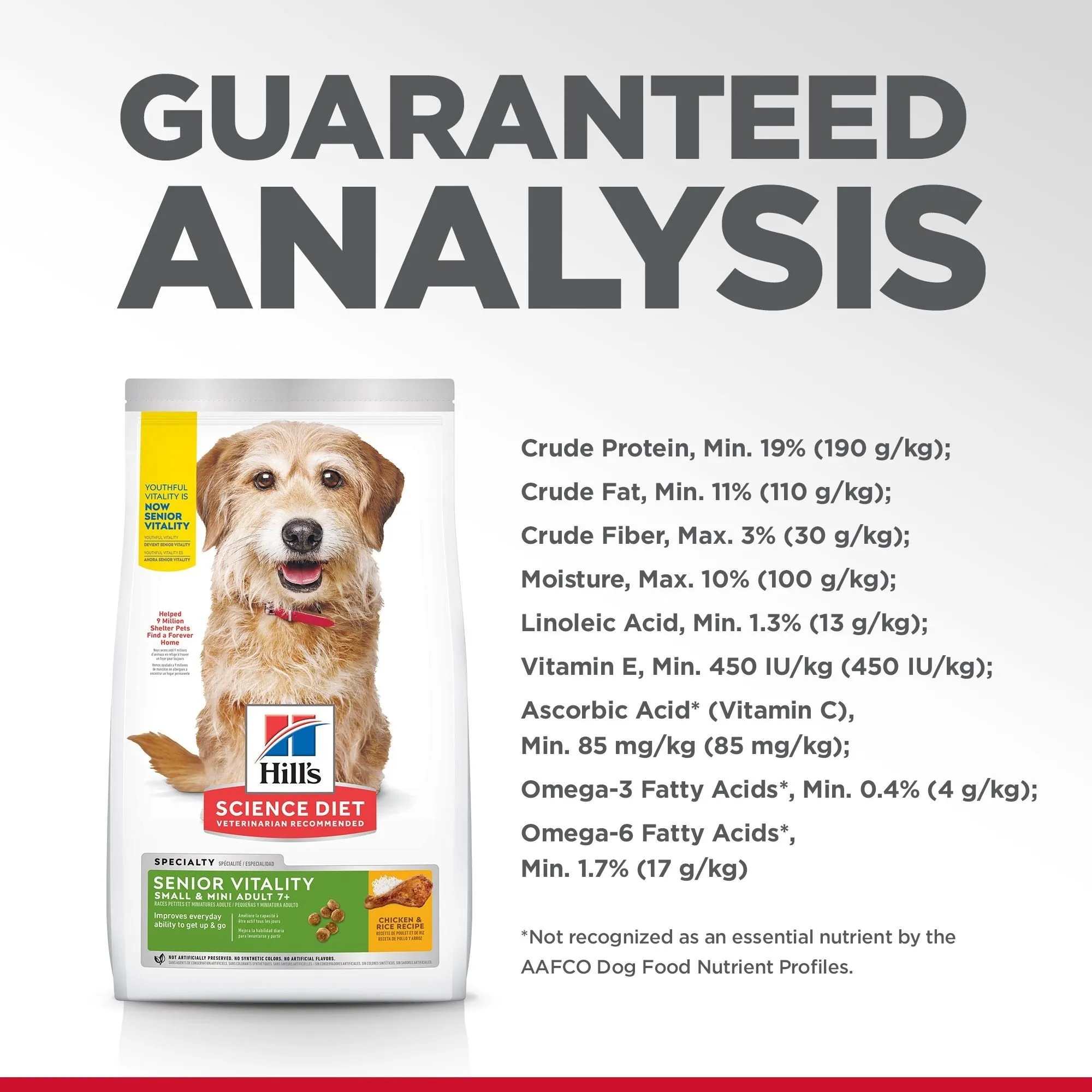 Hills Science Diet Senior Vitality Small and Mini Adult 7  Dry Dog Food 1.58kg^^^