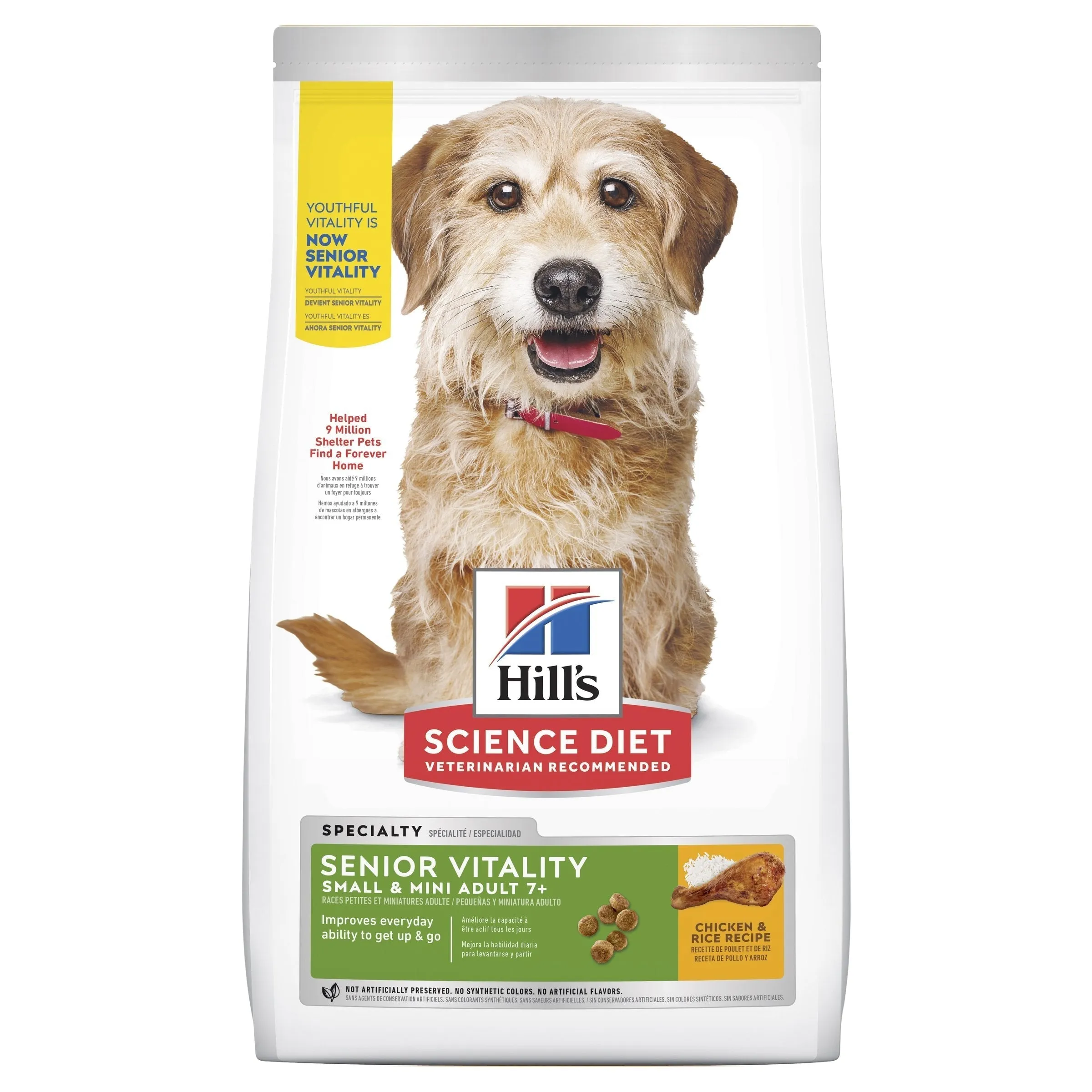 Hills Science Diet Senior Vitality Small and Mini Adult 7  Dry Dog Food 1.58kg^^^