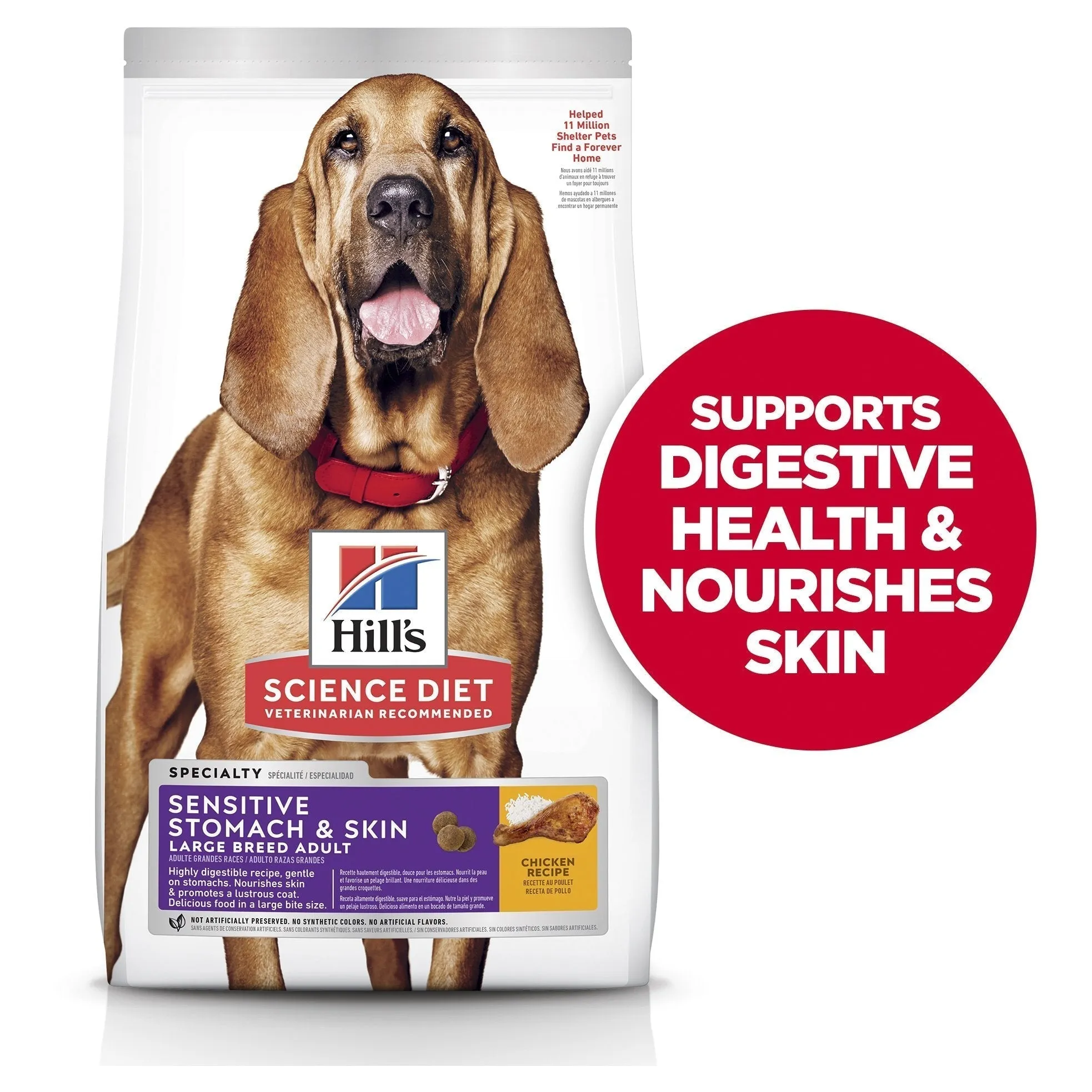 Hills Science Diet Sensitive Stomach and Skin Large Breed Chicken Dry Dog Food 13.6kg^^^