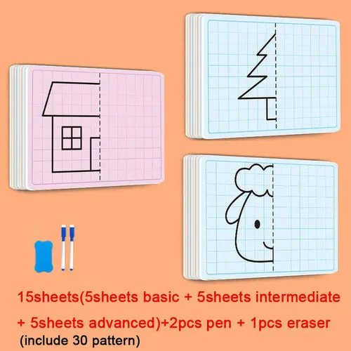 Imaginative Lattice Puzzle Drawing Toy for Kids - Enhance Artistic Skills & Cognition
