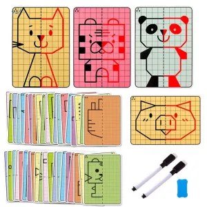 Imaginative Lattice Puzzle Drawing Toy for Kids - Enhance Artistic Skills & Cognition