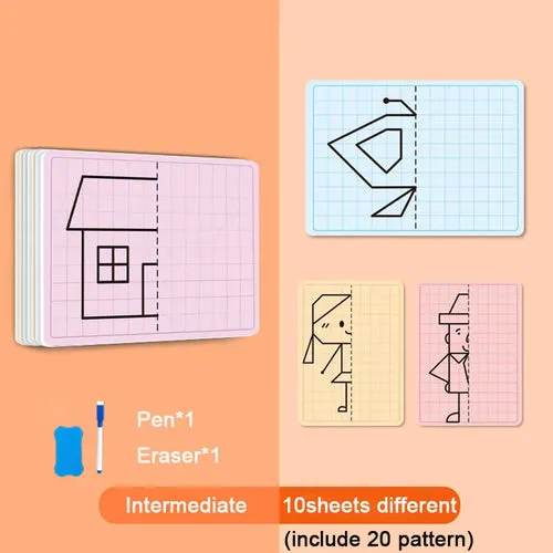 Imaginative Lattice Puzzle Drawing Toy for Kids - Enhance Artistic Skills & Cognition