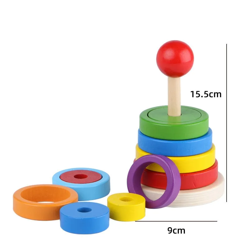 Interactive 3D Montessori Wooden Animal Puzzle for Age 0-6