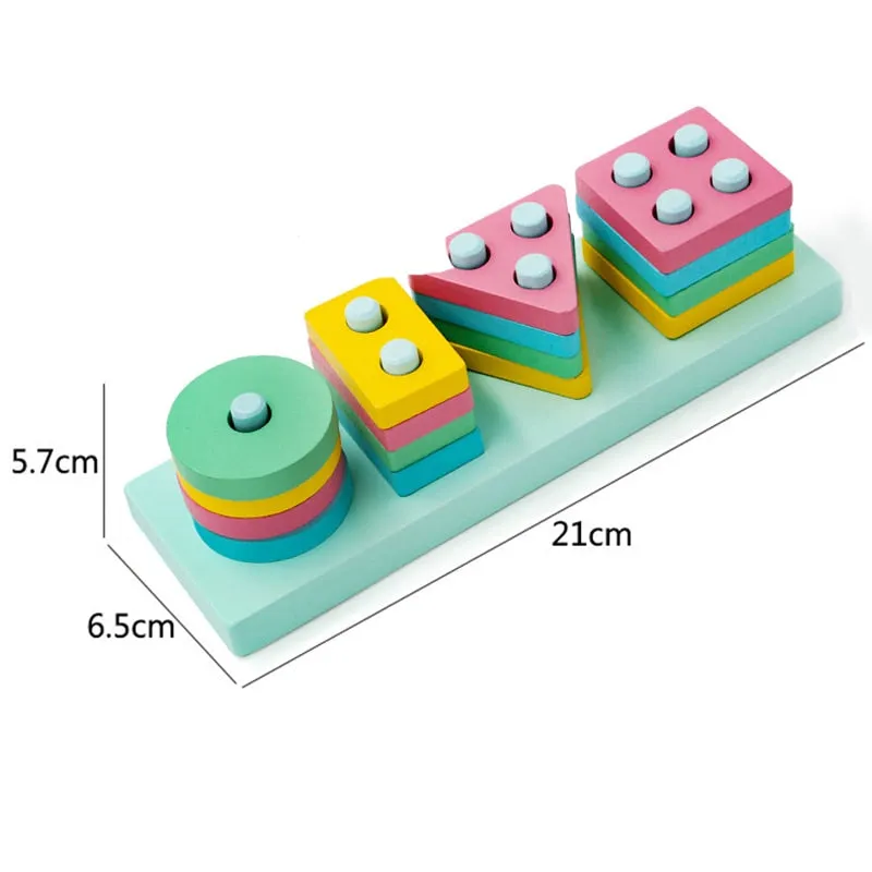 Interactive 3D Montessori Wooden Animal Puzzle for Age 0-6