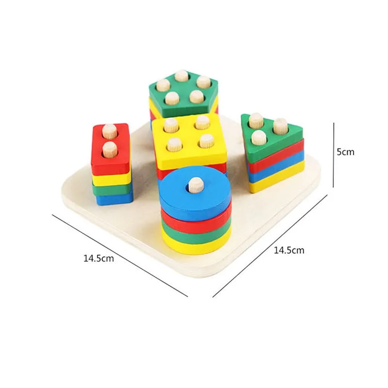 Interactive 3D Montessori Wooden Animal Puzzle for Age 0-6