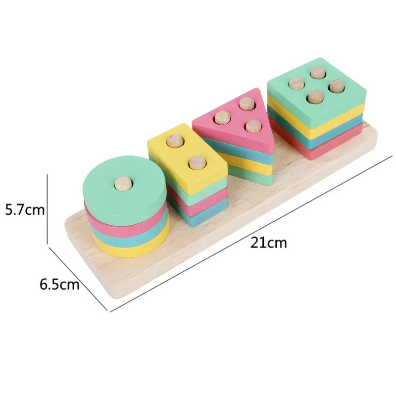 Interactive 3D Montessori Wooden Animal Puzzle for Age 0-6