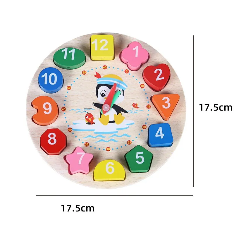 Interactive 3D Montessori Wooden Animal Puzzle for Age 0-6