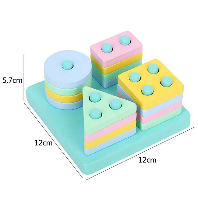 Interactive 3D Montessori Wooden Animal Puzzle for Age 0-6