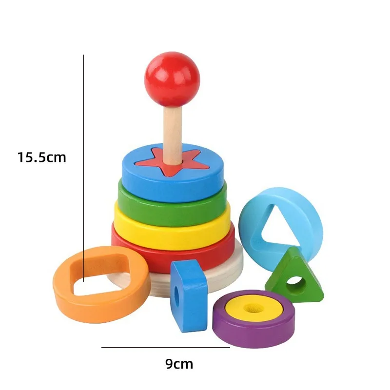 Interactive 3D Montessori Wooden Animal Puzzle for Age 0-6