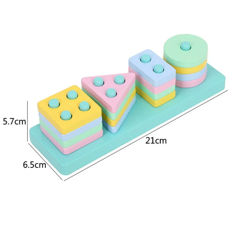 Interactive 3D Montessori Wooden Animal Puzzle for Age 0-6