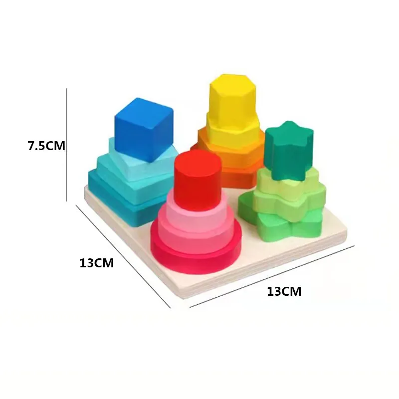 Interactive 3D Montessori Wooden Animal Puzzle for Age 0-6