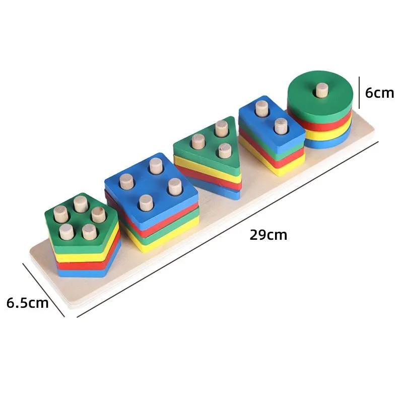 Interactive 3D Montessori Wooden Animal Puzzle for Age 0-6