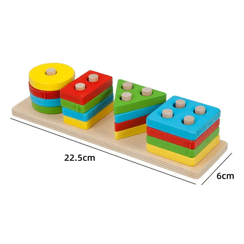 Interactive 3D Montessori Wooden Animal Puzzle for Age 0-6